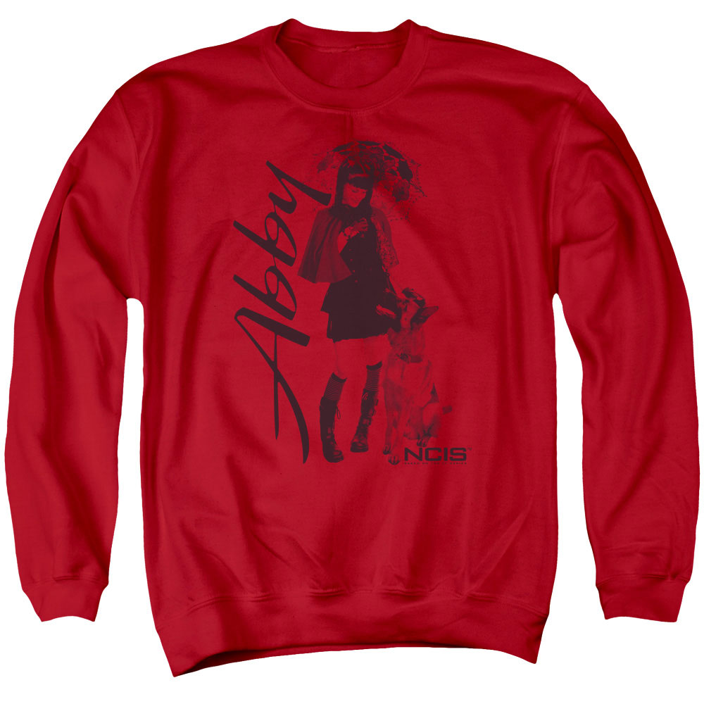 NCIS : SUNNY DAY ADULT CREW NECK SWEATSHIRT RED 2X