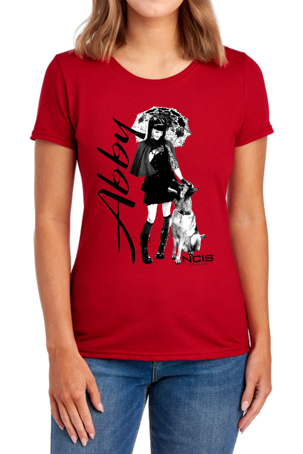 NCIS : SUNNY DAY S\S WOMENS TEE RED 2X