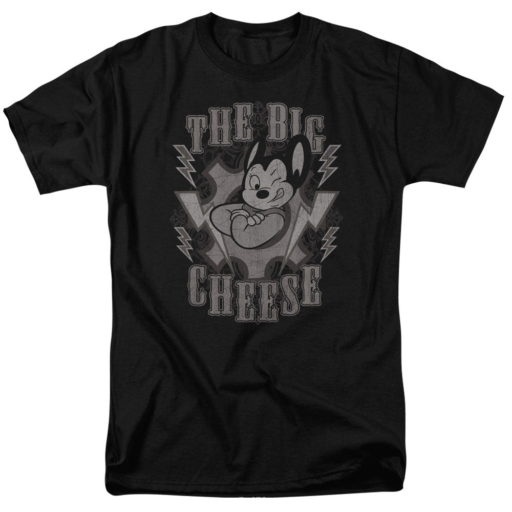 MIGHTY MOUSE : THE BIG CHEESE S\S ADULT 18\1 BLACK LG