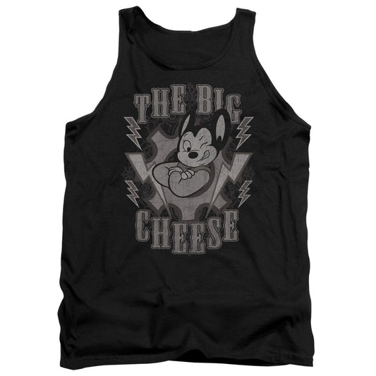 MIGHTY MOUSE : THE BIG CHEESE ADULT TANK BLACK SM