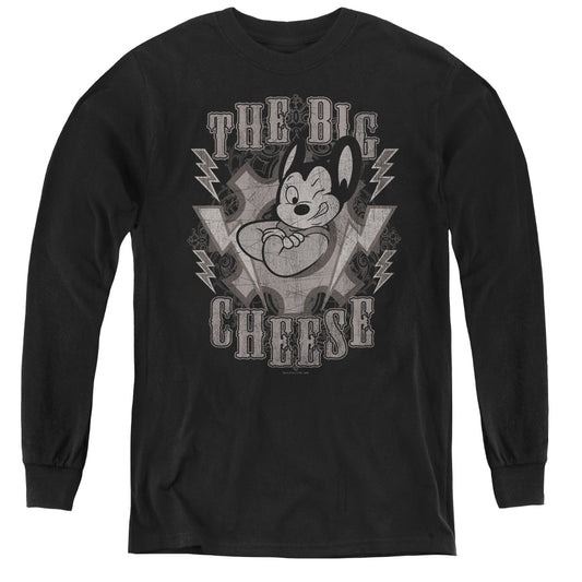 MIGHTY MOUSE : THE BIG CHEESE L\S YOUTH BLACK LG