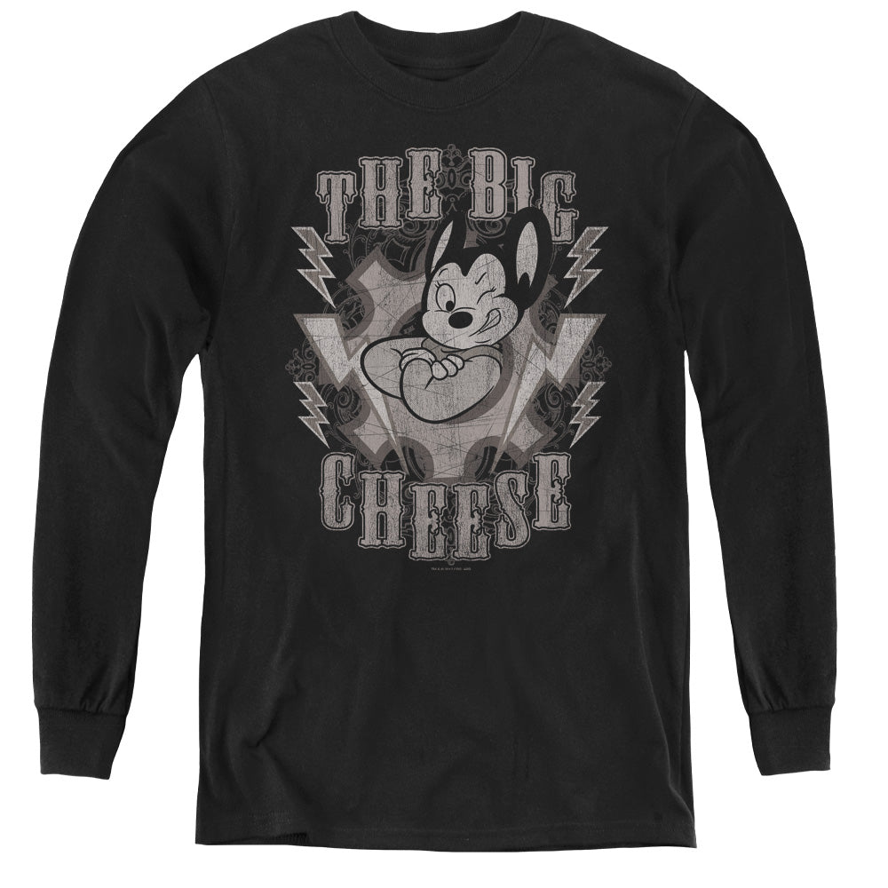 MIGHTY MOUSE : THE BIG CHEESE L\S YOUTH BLACK SM