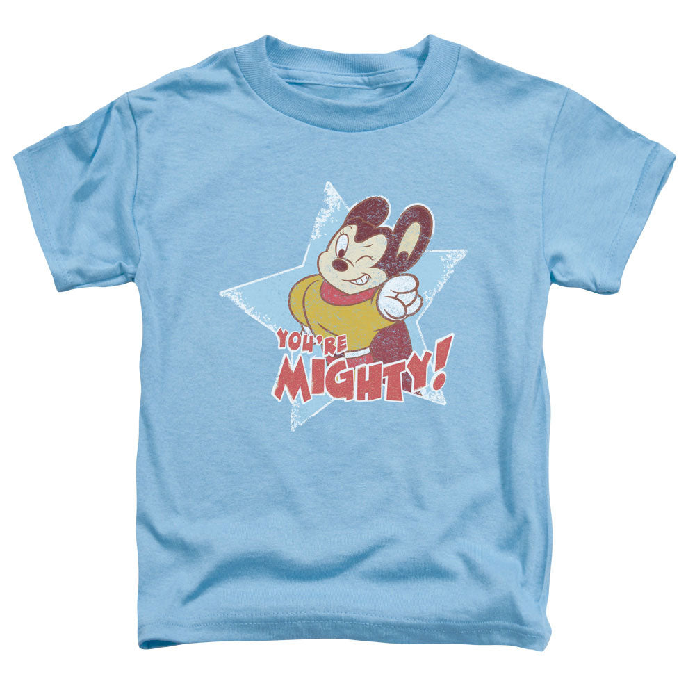 MIGHTY MOUSE : YOU'RE MIGHTY S\S TODDLER TEE Carolina Blue MD (3T)