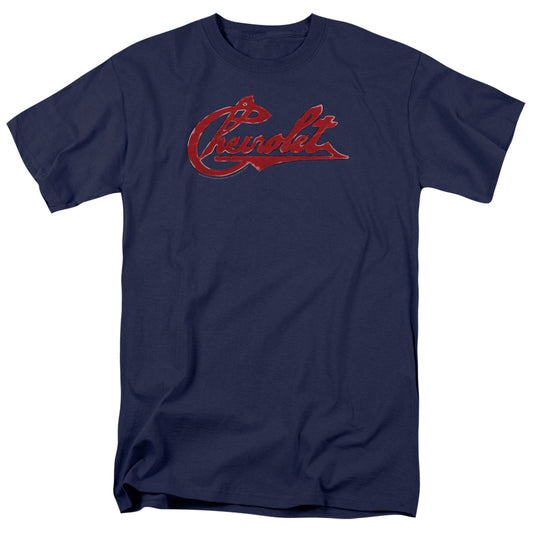 CHEVROLET : CHEVROLET SCRIPT DISTRESSED S\S ADULT 18\1 Navy 2X