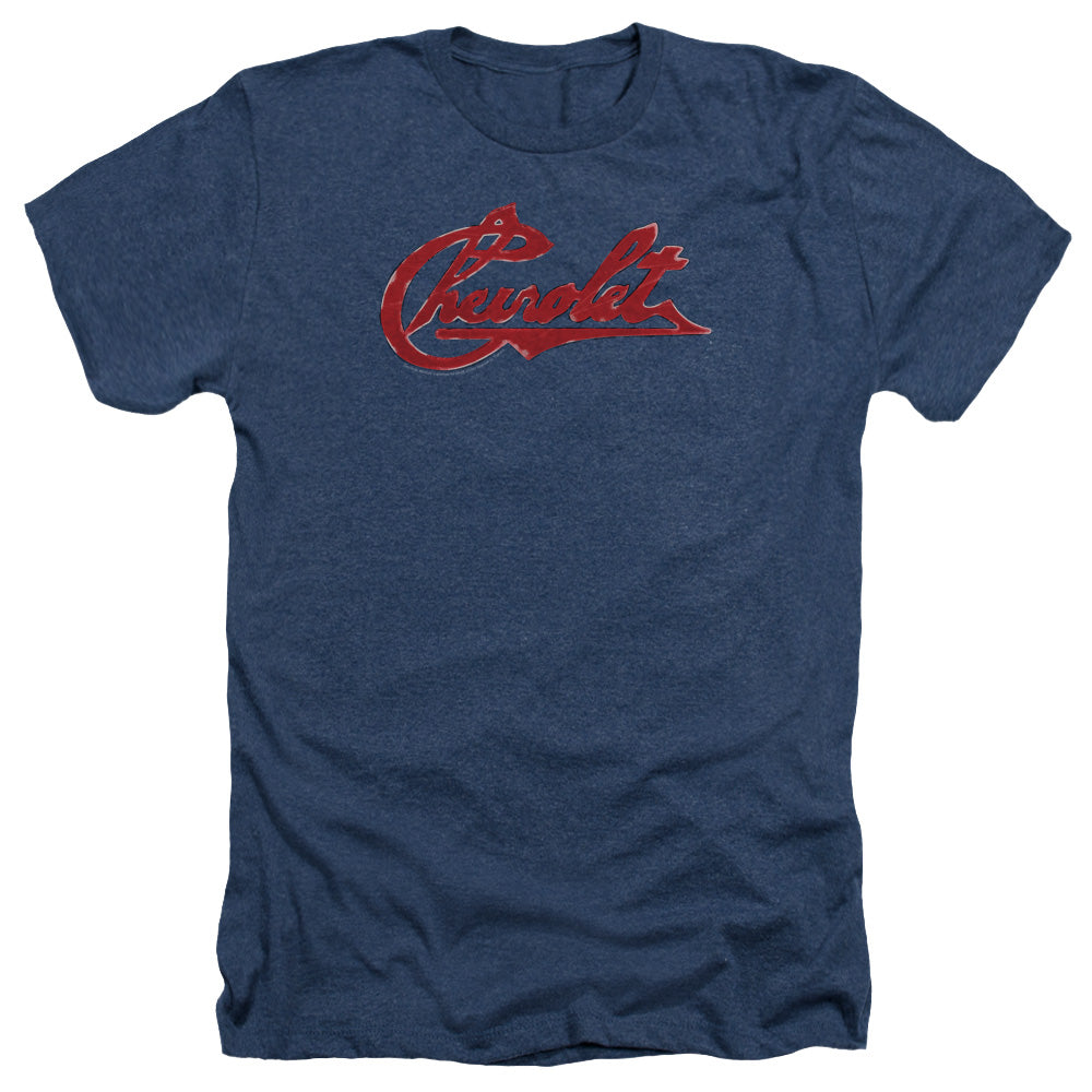 CHEVROLET : CHEVROLET SCRIPT DISTRESSED ADULT HEATHER Navy 2X