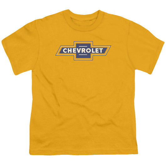 CHEVROLET : BLUE AND GOLD VINTAGE BOWTIE S\S YOUTH 18\1 Gold LG