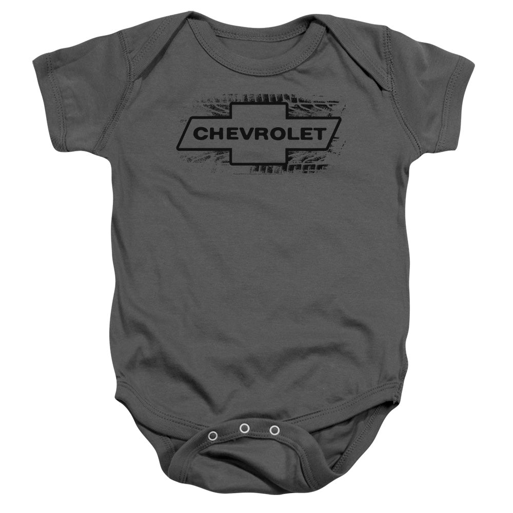 CHEVROLET : BOWTIE BURNOUT INFANT SNAPSUIT Charcoal SM (6 Mo)