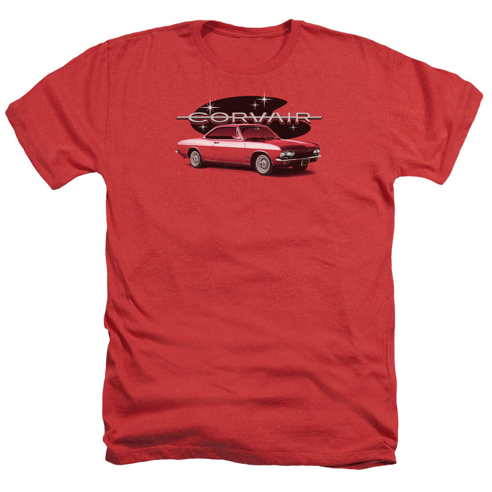 CHEVROLET : 65 CORVAIR MONZA SPYDER COUPE ADULT REGULAR FIT HEATHER SHORT SLEEVE Red 3X