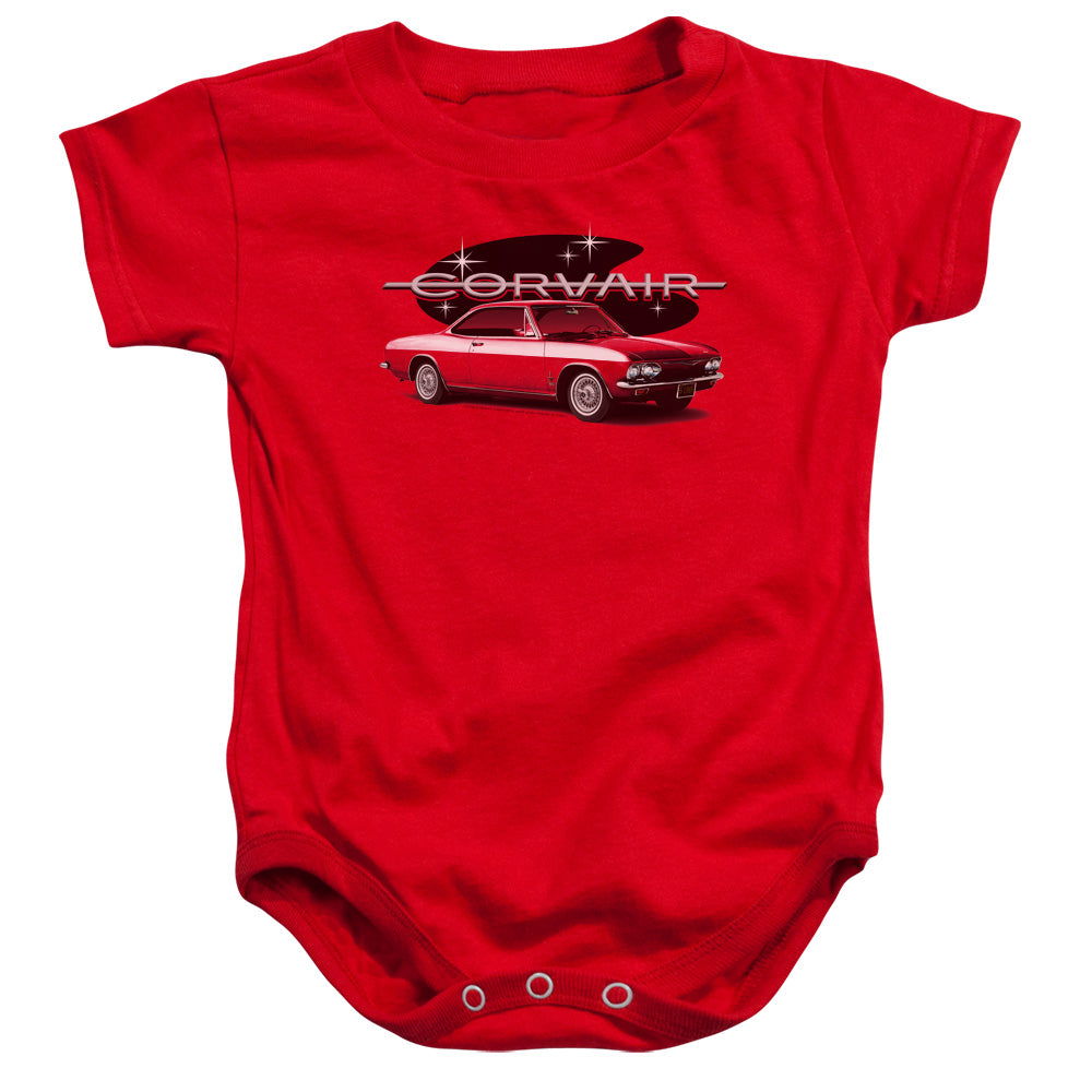 CHEVROLET : 65 CORVAIR MONZA SPYDER COUPE INFANT SNAPSUIT Red LG (18 Mo)