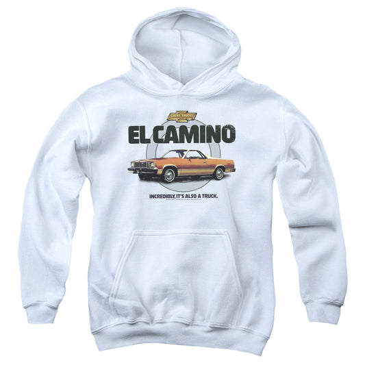 CHEVROLET : ALSO A TRUCK YOUTH PULL OVER HOODIE White LG