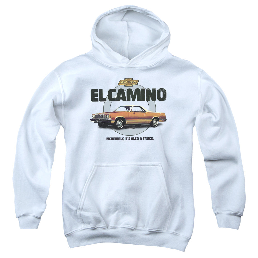 CHEVROLET : ALSO A TRUCK YOUTH PULL OVER HOODIE White SM