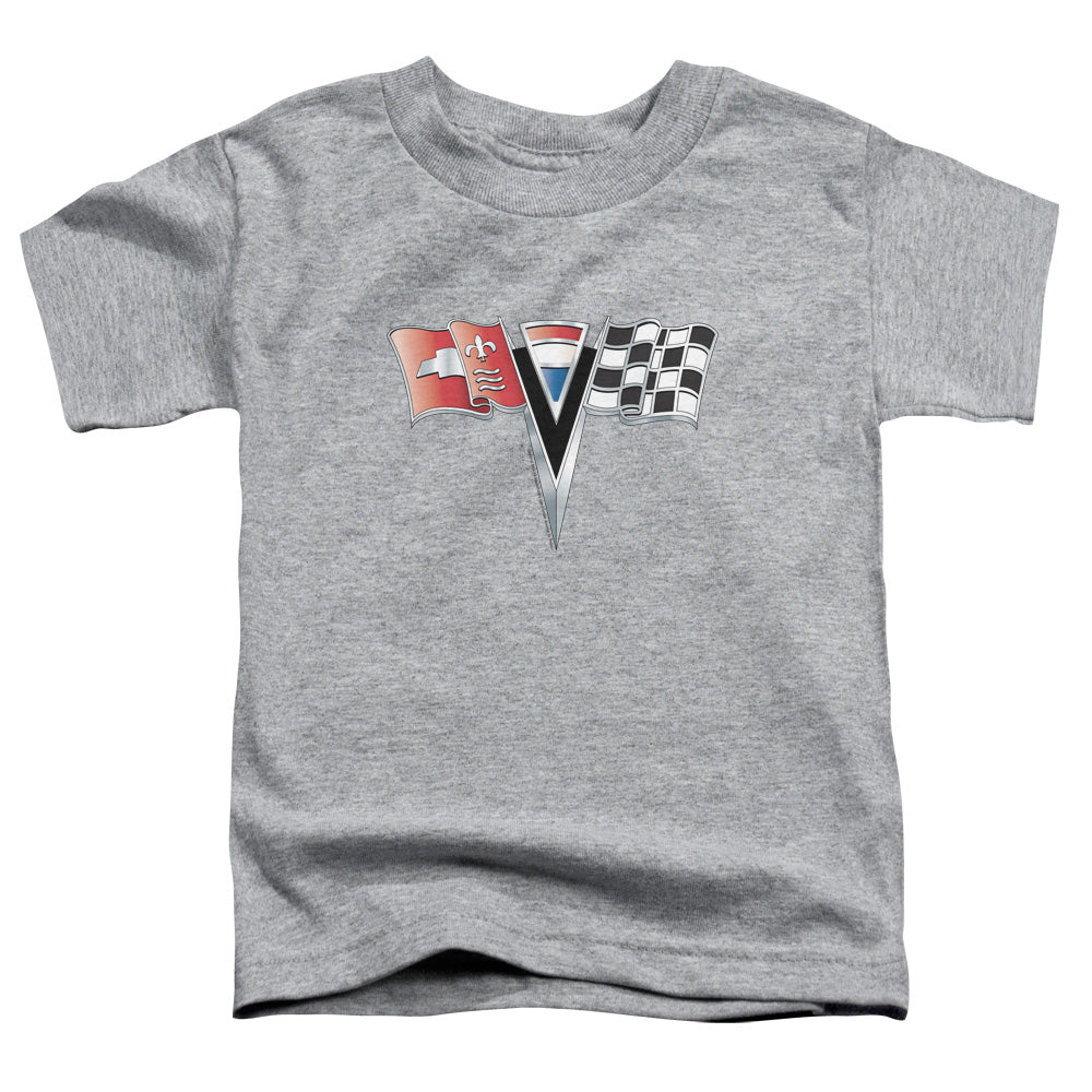 CHEVROLET : 2ND GEN VETTE NOSE EMBLEM S\S TODDLER TEE Athletic Heather SM (2T)