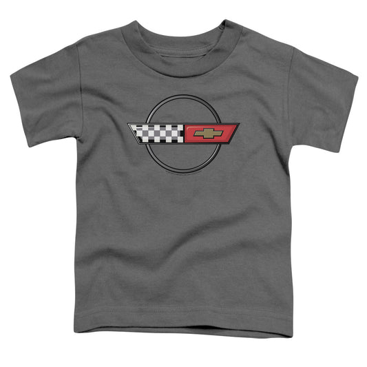 CHEVROLET : 4TH GEN VETTE LOGO TODDLER SHORT SLEEVE Charcoal XL (5T)