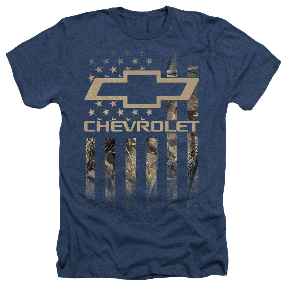 CHEVROLET : CAMO FLAG ADULT HEATHER Navy 2X