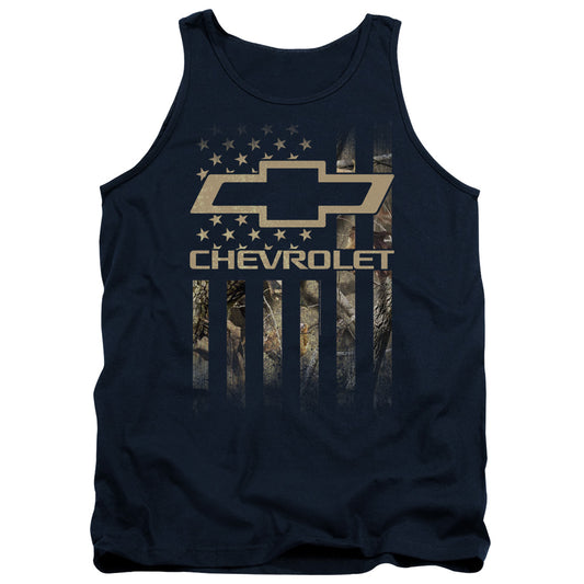 CHEVROLET : CAMO FLAG ADULT TANK Navy LG