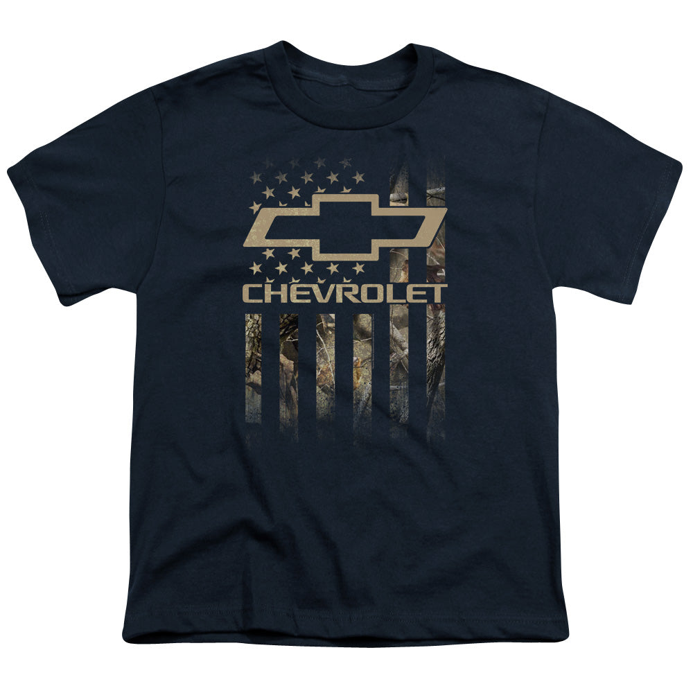 CHEVROLET : CAMO FLAG S\S YOUTH 18\1 Navy LG