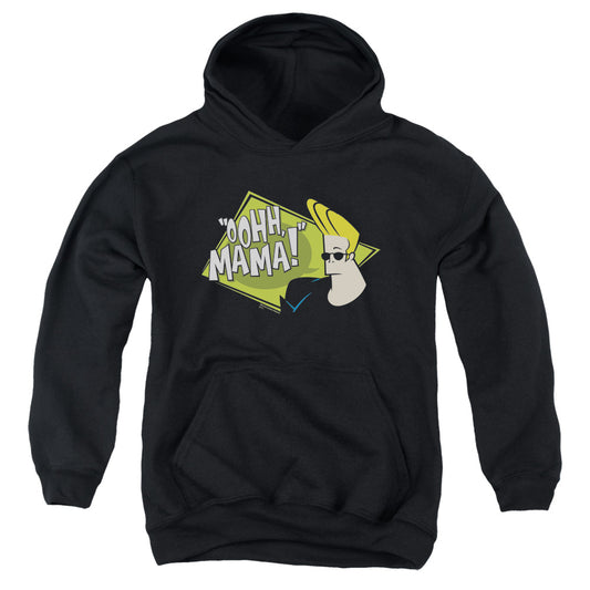 JOHNNY BRAVO : OOHH MAMA YOUTH PULL OVER HOODIE BLACK MD