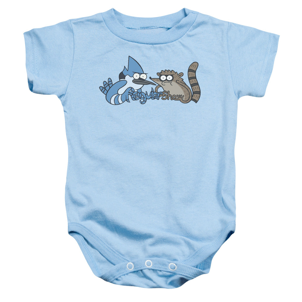 REGULAR SHOW : TATTOO ART INFANT SNAPSUIT Light Blue LG (18 Mo)