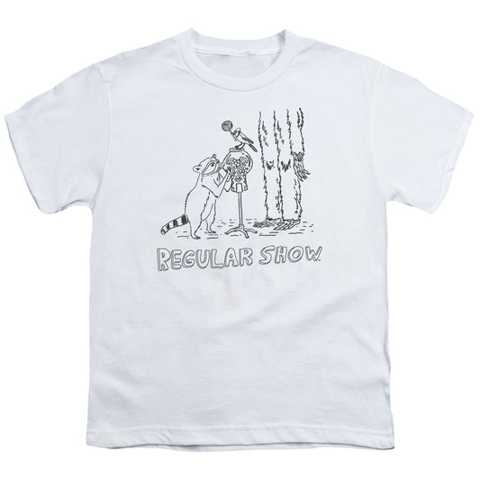 REGULAR SHOW : TATTOO ART S\S YOUTH 18\1 White XL