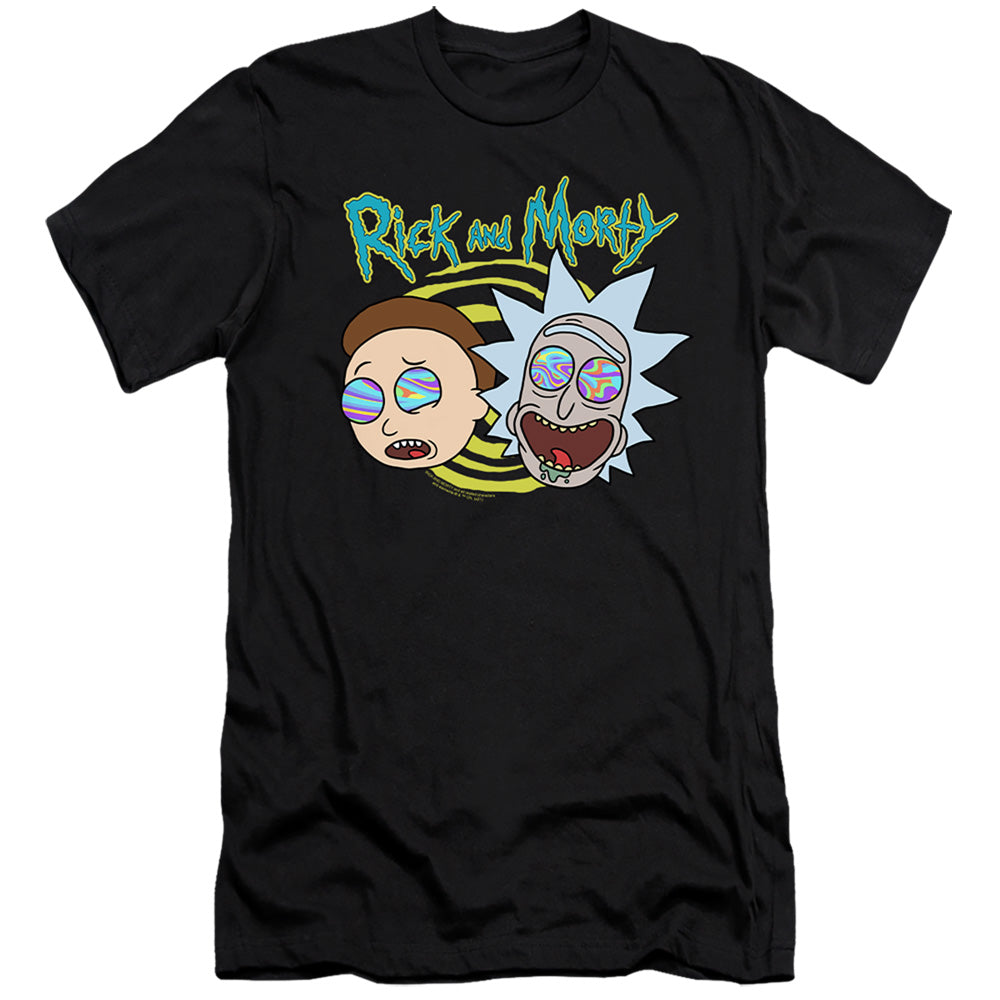 RICK AND MORTY : BLOWN MINDS  PREMIUM CANVAS ADULT SLIM FIT 30\1 Black 2X