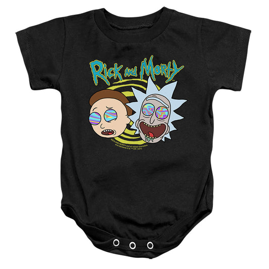 RICK AND MORTY : BLOWN MINDS INFANT SNAPSUIT Black LG (18 Mo)