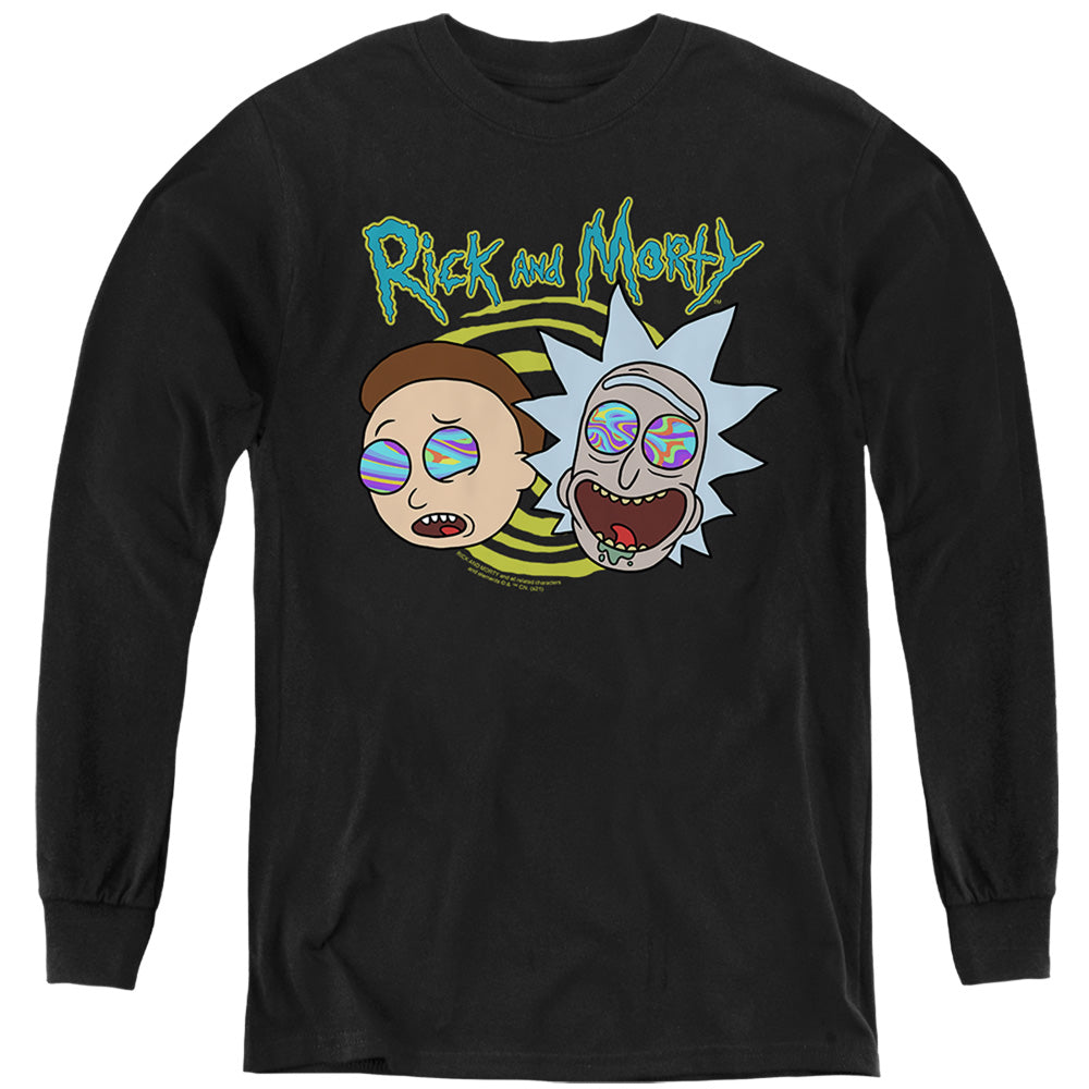 RICK AND MORTY : BLOWN MINDS L\S YOUTH Black LG