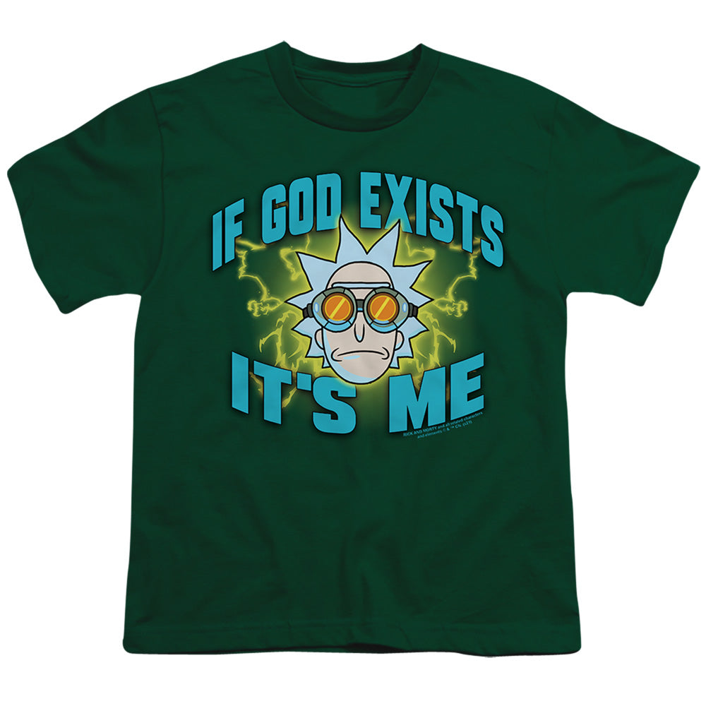 RICK AND MORTY : IF GOD EXISTS S\S YOUTH 18\1 Hunter Green LG