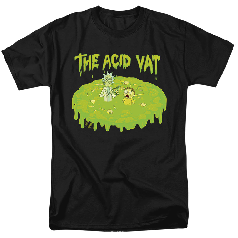 RICK AND MORTY : THE ACID VAT S\S ADULT 18\1 Black 3X