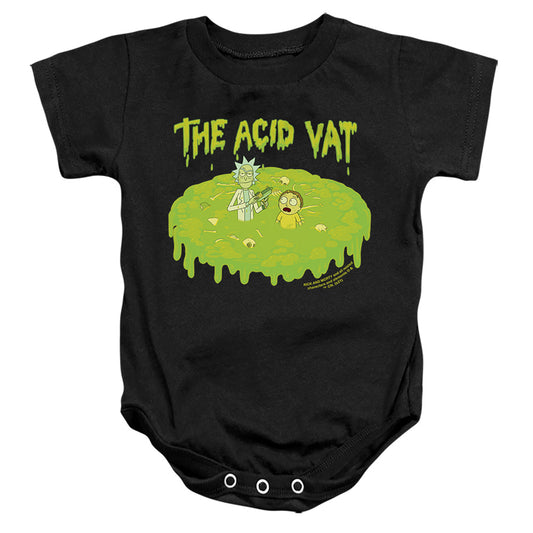 RICK AND MORTY : THE ACID VAT INFANT SNAPSUIT Black LG (18 Mo)