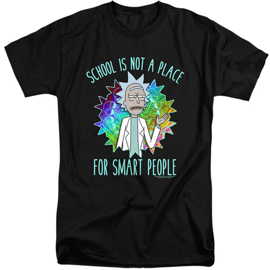 RICK AND MORTY : SCHOOL ADULT TALL FIT SHORT SLEEVE Black 2X