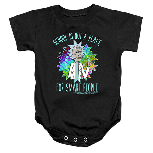 RICK AND MORTY : SCHOOL INFANT SNAPSUIT Black MD (12 Mo)