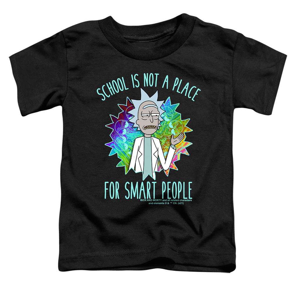 RICK AND MORTY : SCHOOL S\S TODDLER TEE Black LG (4T)