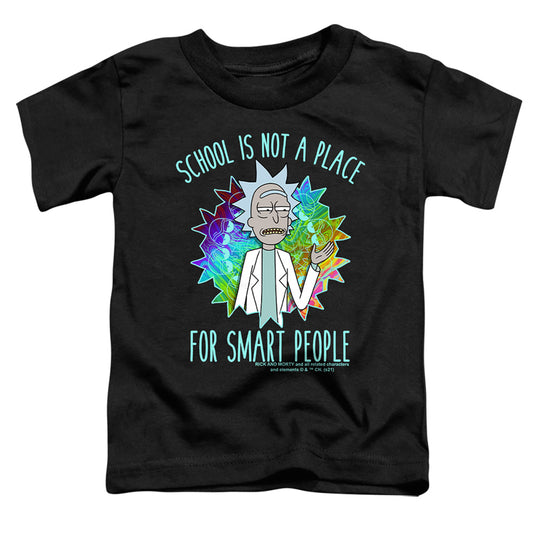 RICK AND MORTY : SCHOOL S\S TODDLER TEE Black SM (2T)