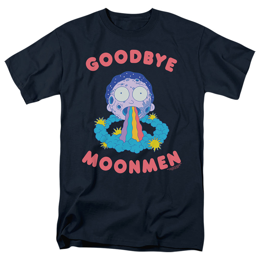 RICK AND MORTY : GOODBYE MOONMEN S\S ADULT 18\1 Navy 2X