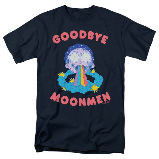 RICK AND MORTY : GOODBYE MOONMEN S\S ADULT 18\1 Navy MD