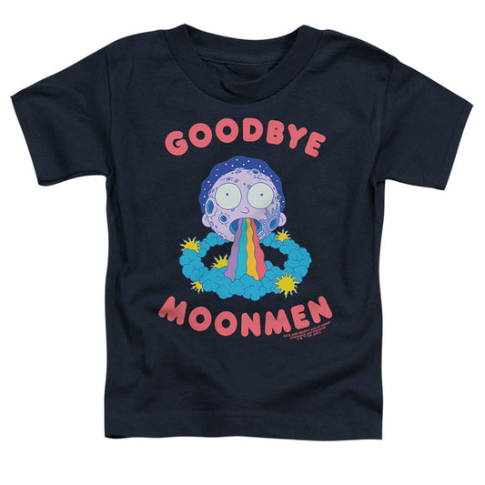 RICK AND MORTY : GOODBYE MOONMEN S\S TODDLER TEE Navy LG (4T)