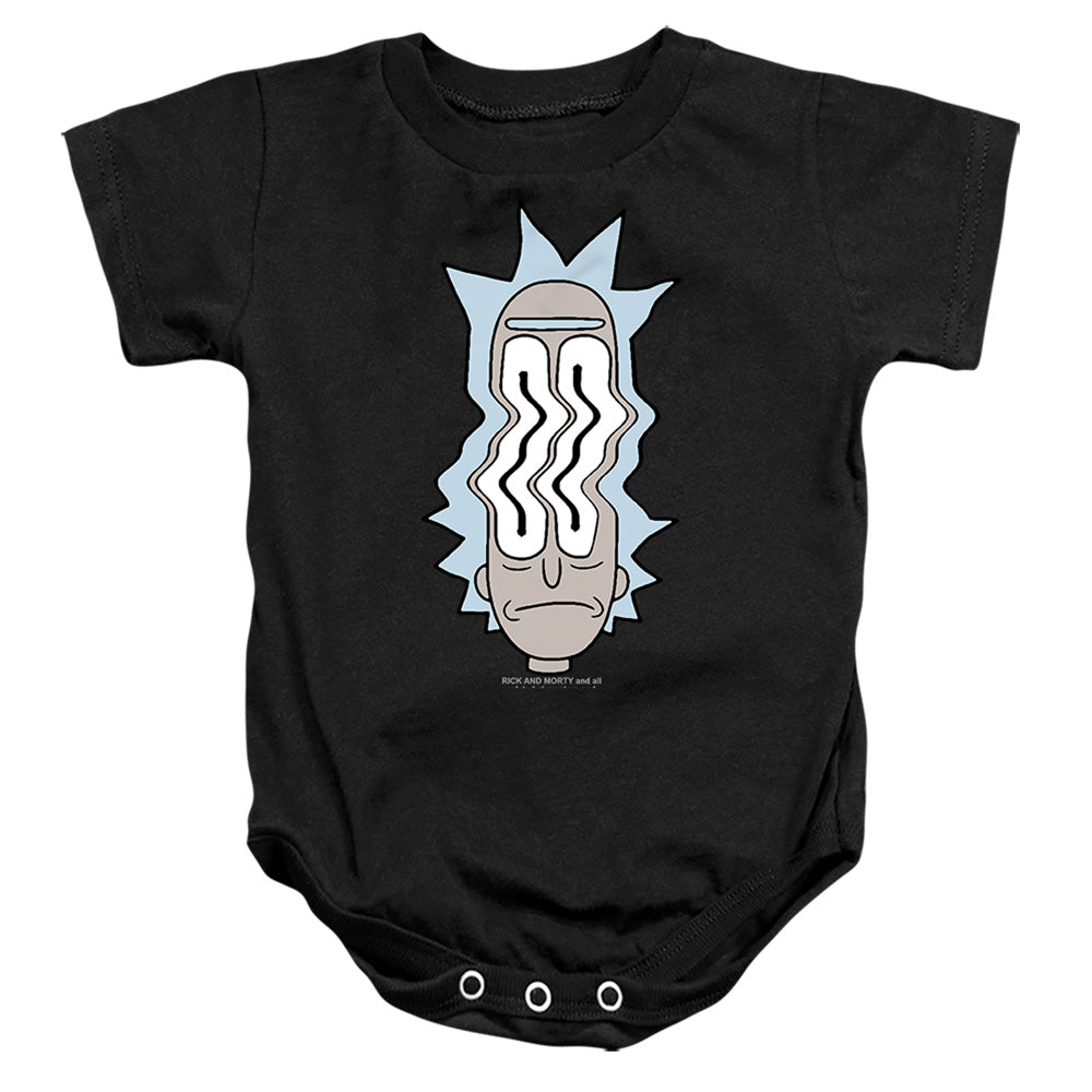 RICK AND MORTY : RICK WAVES INFANT SNAPSUIT Black LG (18 Mo)