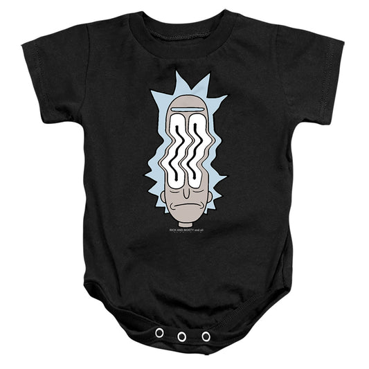 RICK AND MORTY : RICK WAVES INFANT SNAPSUIT Black SM (6 Mo)