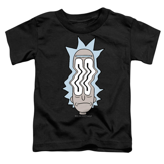 RICK AND MORTY : RICK WAVES S\S TODDLER TEE Black LG (4T)