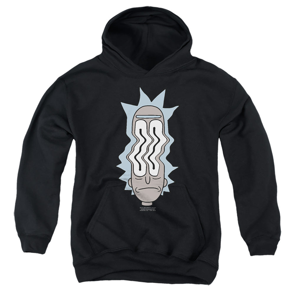 RICK AND MORTY : RICK WAVES YOUTH PULL OVER HOODIE Black LG