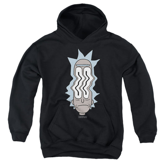 RICK AND MORTY : RICK WAVES YOUTH PULL OVER HOODIE Black MD