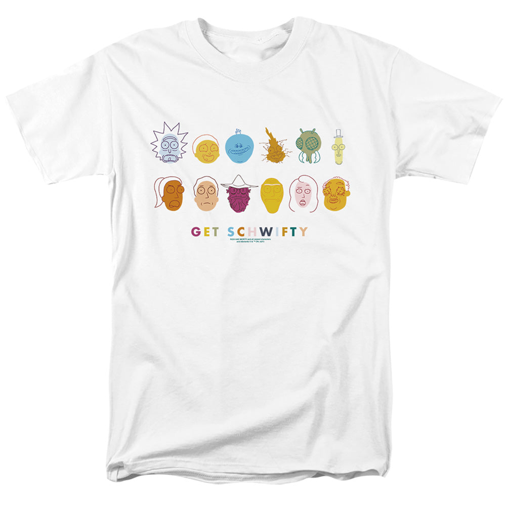 RICK AND MORTY : GET SCHWIFTY S\S ADULT 18\1 White 2X