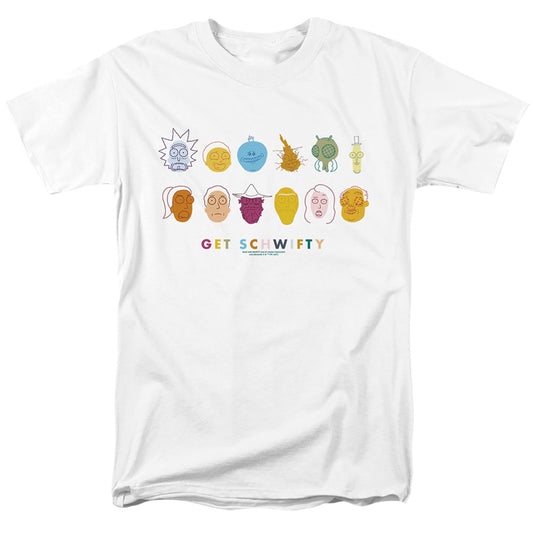 RICK AND MORTY : GET SCHWIFTY S\S ADULT 18\1 White XL