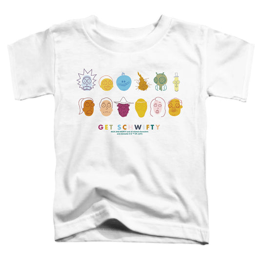 RICK AND MORTY : GET SCHWIFTY S\S TODDLER TEE White LG (4T)