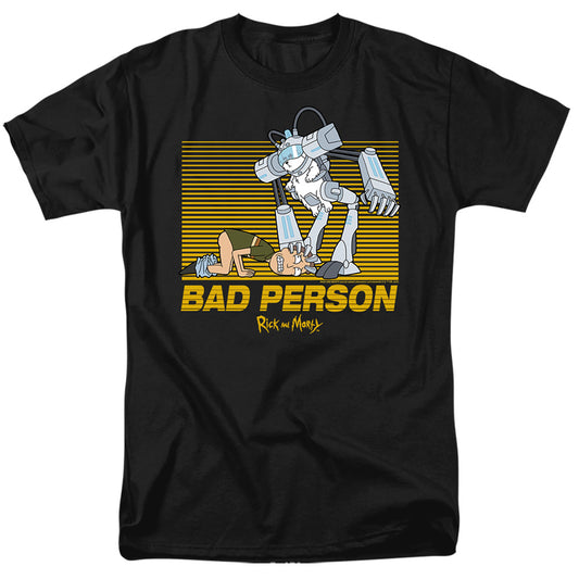 RICK AND MORTY : BAD PERSON S\S ADULT 18\1 Black MD