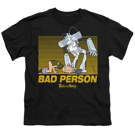 RICK AND MORTY : BAD PERSON S\S YOUTH 18\1 Black LG