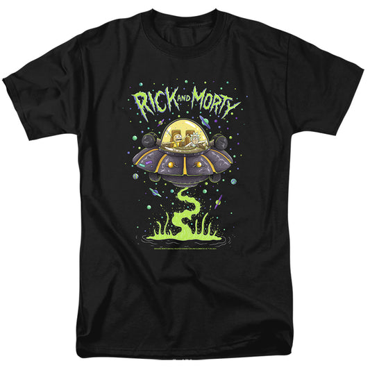 RICK AND MORTY : DRUNK RICK SHIP S\S ADULT 18\1 Black 2X