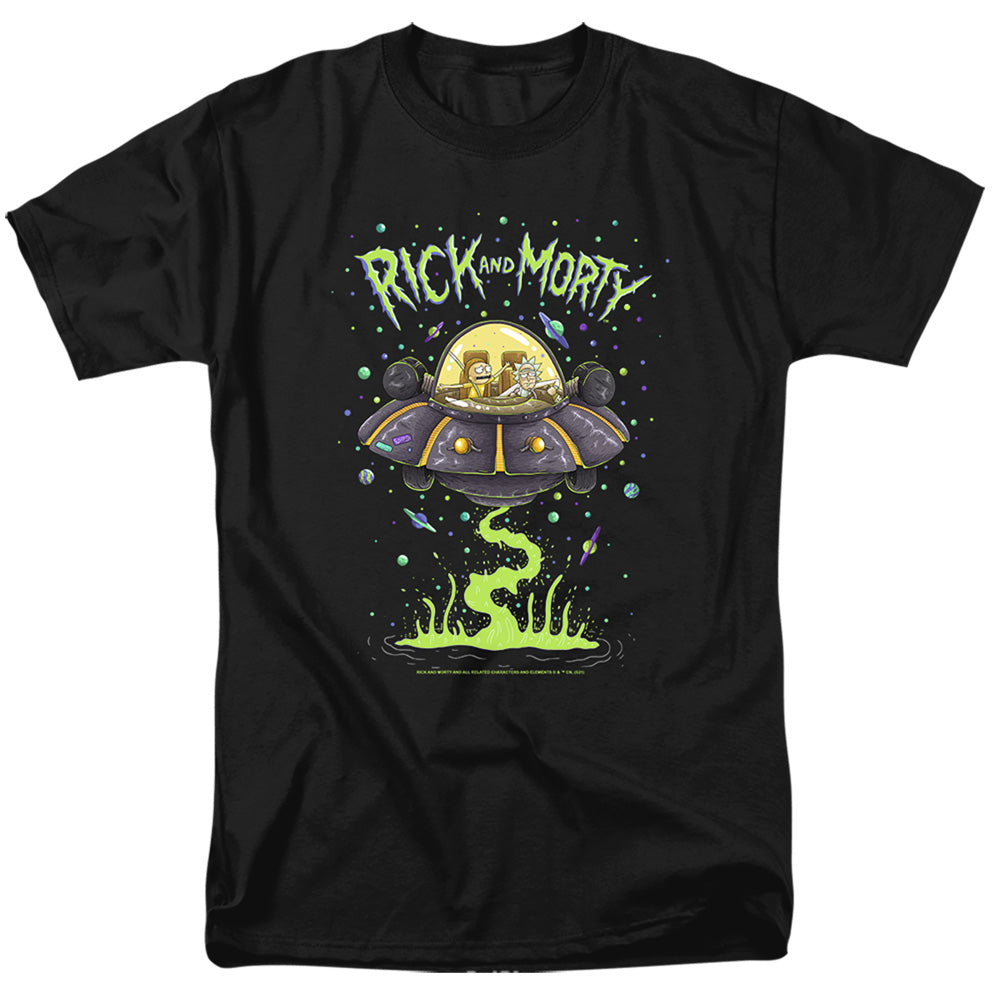 RICK AND MORTY : DRUNK RICK SHIP S\S ADULT 18\1 Black LG