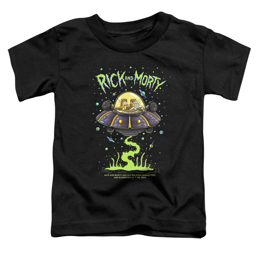 RICK AND MORTY : DRUNK RICK SHIP S\S TODDLER TEE Black SM (2T)