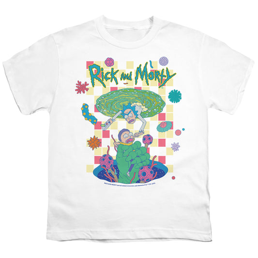 RICK AND MORTY : FALLING PORTALS S\S YOUTH 18\1 White XL